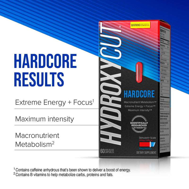 Weight Loss Pills For Women & Men | Hydroxycut Hardcore | Weight Loss Supplement Pills | Energy Pills To Lose Weight | Metabolism Booster For Weight Loss | Weightloss & Energy Supplements | 60 Pills Unflavored 60 Count (Pack of 1) - BeesActive Australia