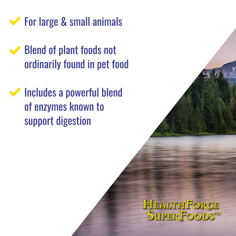 HealthForce SuperFoods Green Mush - 5 oz Powder - Superfood Blend for Animals - Digestion Support - Certified Vegan, Kosher, Gluten Free - BeesActive Australia