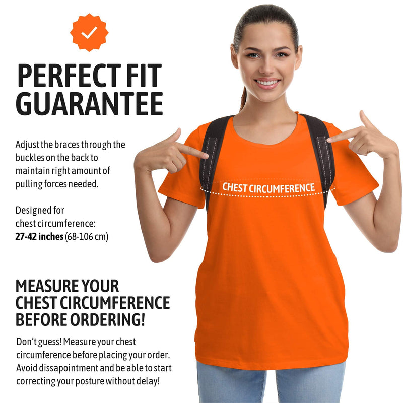 Posture Corrector for Men and Women, Upper Back Brace for Clavicle Support, Adjustable Back Straightener and Providing Pain Relief from Neck, Back & Shoulder, (Universal) (Regular) 1 Count (Pack of 1) - BeesActive Australia