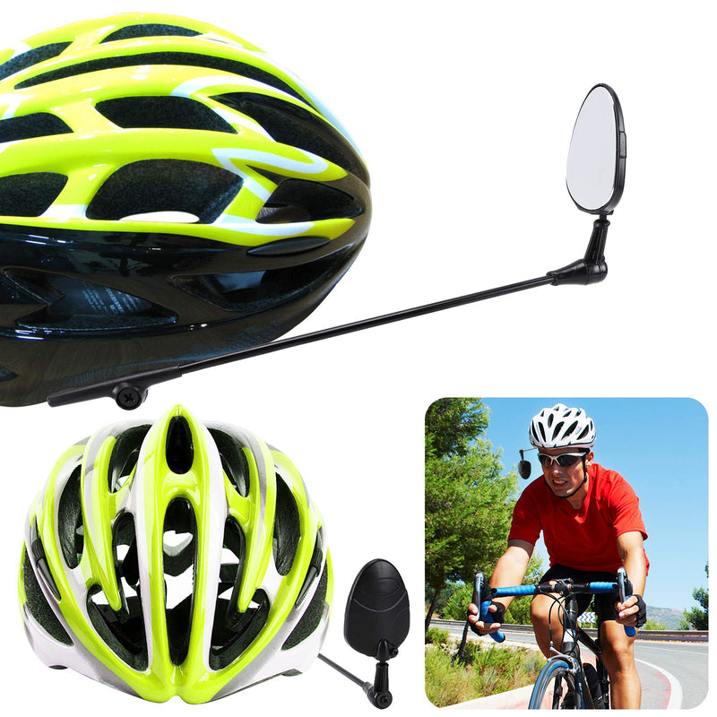 Accmor 2 Pack Bike Helmet Mirror, 360 Degree Adjustable Lightweight Bicycle Cycling Rear View Helmet Mirror for Cycling, Cycling Accessories - BeesActive Australia