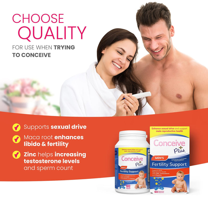 Conceive Plus Men�s Fertility Support - Fertility Conception Vitamins For Men, 60 Caps 30 Day Supply - BeesActive Australia