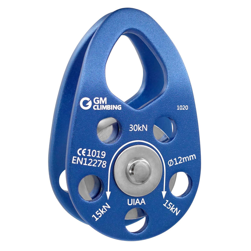GM CLIMBING UIAA Certified 30kN Swing Cheek Micro Pulley Ball Bearing CE General Purpose Pack of 2 - BeesActive Australia