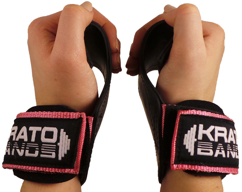 Krato Kevlar Lined Versatile Lifting Straps | Grips Bands Pink Large - BeesActive Australia