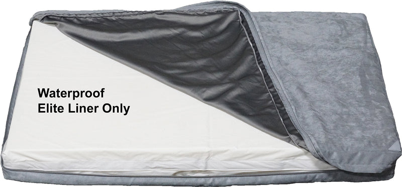 PetBed4Less DIY Durable Dog Bed Dog Pillow Pet Bed Removable Waterproof Liner Small, Medium to Super Large - 8 Sizes - Waterproof Dog Bed Liner only elite liner Zipper Elite 37" L x 27" W x 4" H - BeesActive Australia