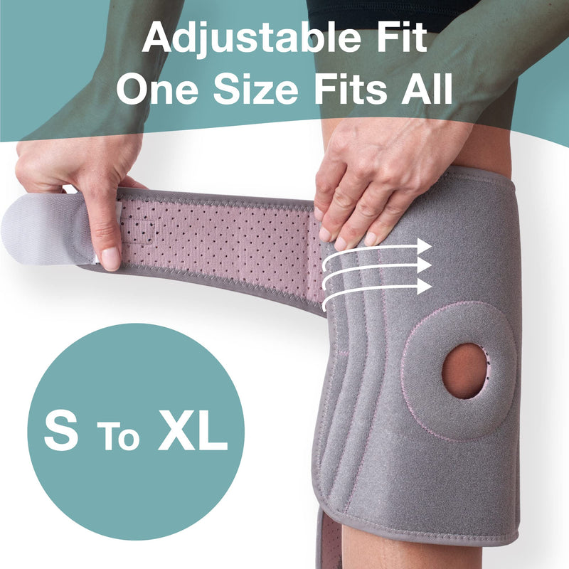 The Restored ContourFIT Knee Brace for Women - Adjustable Knee Brace Support - Knee Support for Running, Walking and Joint Pain Relief - Running Knee Support for Women - Runners Knee Brace - Pink 1 Count (Pack of 1) - BeesActive Australia