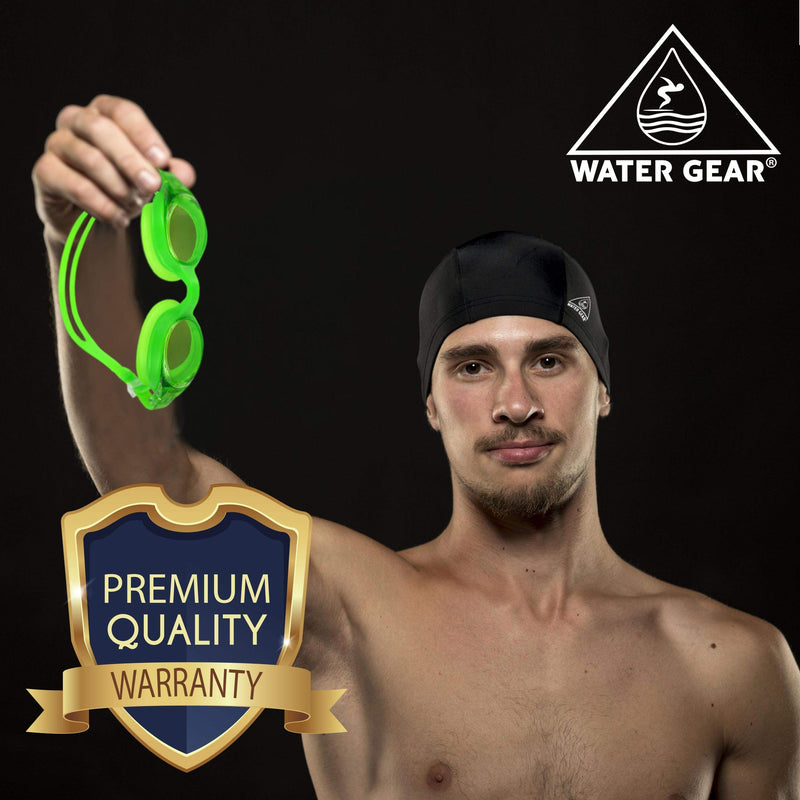 Water Gear Squirt Anti-Fog - Lens: Clear; Seal: Neon Green - BeesActive Australia