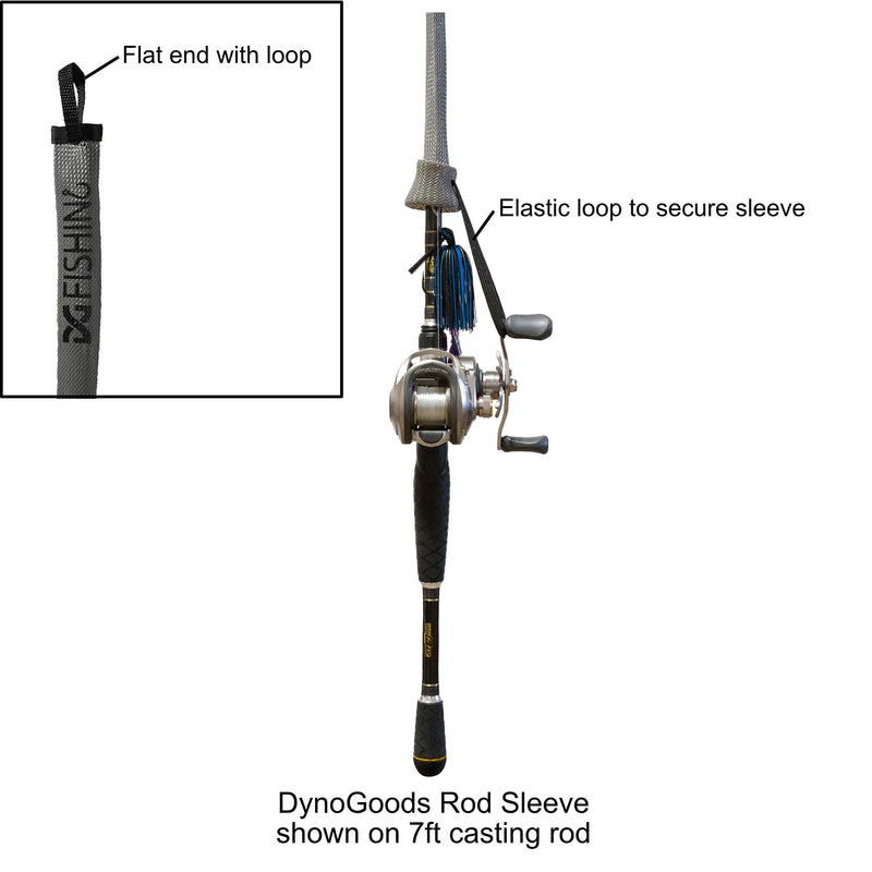 DynoGoods Fishing Rod Sleeve, 3 Pack, 7ft Casting Rod Protector/Rod Sock/Rod Cover Black - BeesActive Australia