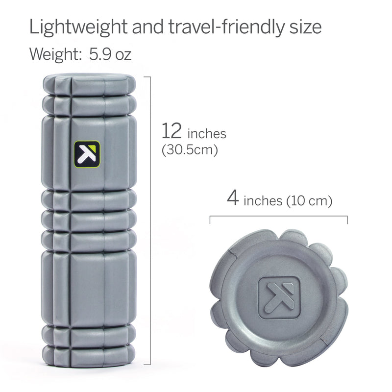 Trigger Point Performance CORE Foam Roller Multi-Density Solid Gray 12-Inch - BeesActive Australia