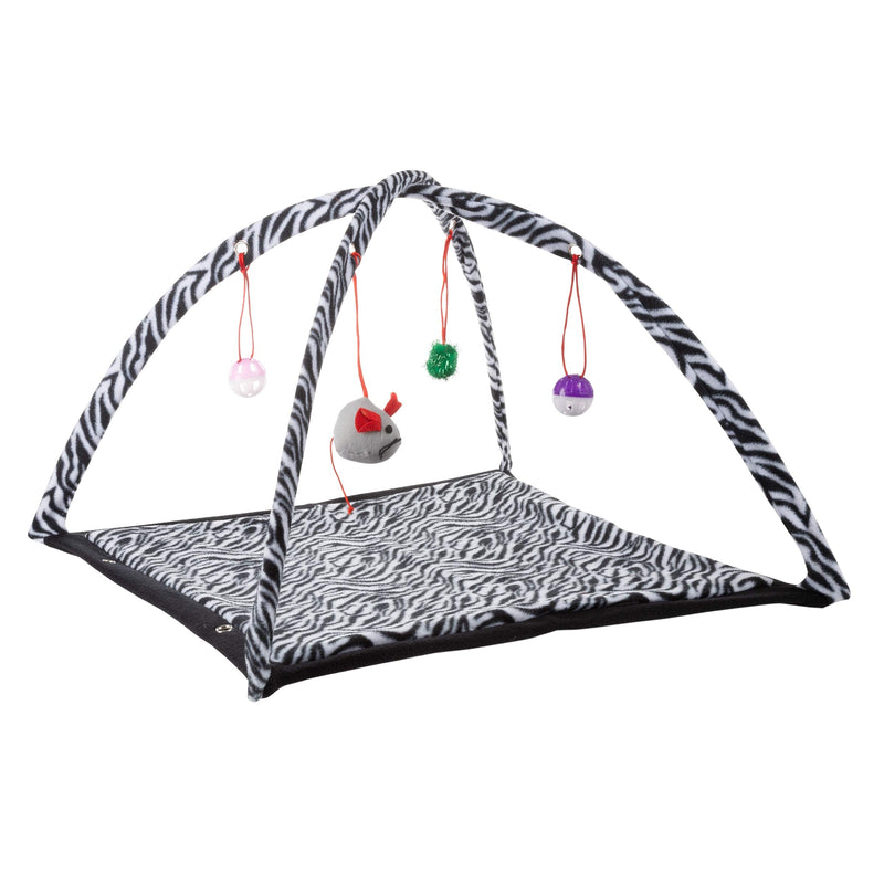 PETMAKER Interactive Cat Toy Rocking Activity Mat Collection - Swing Playing Station with Sisal Scratching Area, Hanging Toy, Rolling Ball for Cats and Kittens - BeesActive Australia
