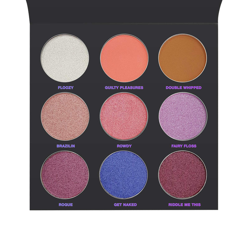 Klara Cosmetics Pro Palette No 4 Shimmer Matte Peach Purple Violet Blendable Buildable Creasefree Easyblend Long Lasting Waterproof Full 100 Color Pigment Eyeshadow - BeesActive Australia