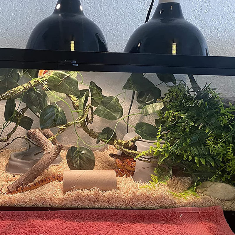 MUYG Reptile Terrarium Plants Decoration,Bearded Dragons Habitat Bendable Hanging Jungle Vines Decor Lizard Tank Artificial Leaves Plant Accessories for Lizards Snake Geckos Chameleon - BeesActive Australia