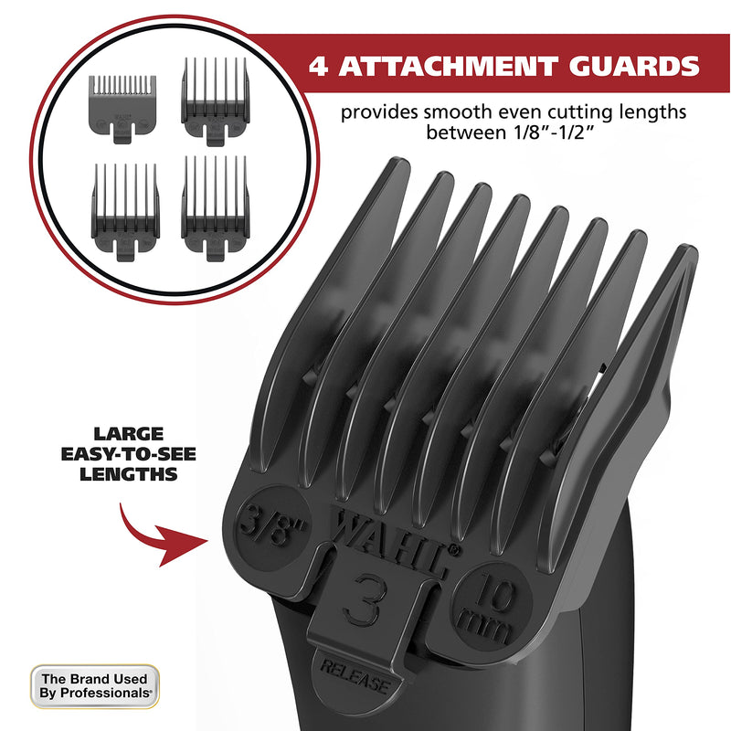 Wahl Clipper Rechargeable Pet Clipper Kit with Rinseable Stainless Steel Precision Blades for Hygienic Grooming at Home, with Premium Stainless Steel Detangling Comb and Scissors - Model 9179 - BeesActive Australia