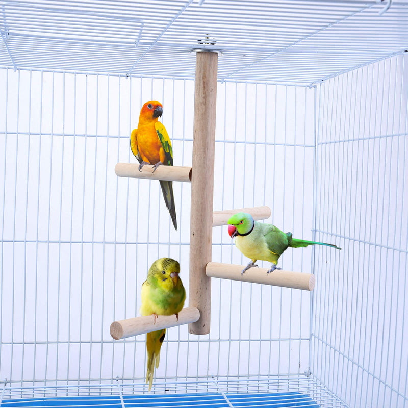 Mogoko Parakeet Perch Bird Natural Wood Stand,Parrot Cage Top Wooden Branches Standing Toys for Small Medium Parrots Conure Budgie Lovebirds - BeesActive Australia