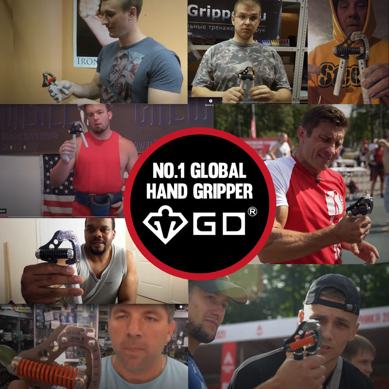 GD Iron Grip Hand Grip Strengthener (Adjustable Hand Grips for Strength Training) Wrist and Forearm Strength Trainer 1. IG 80 Light (55~176lbs) - BeesActive Australia