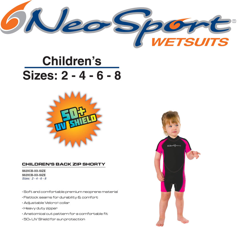 [AUSTRALIA] - NeoSport Wetsuits Black/Pink 8 