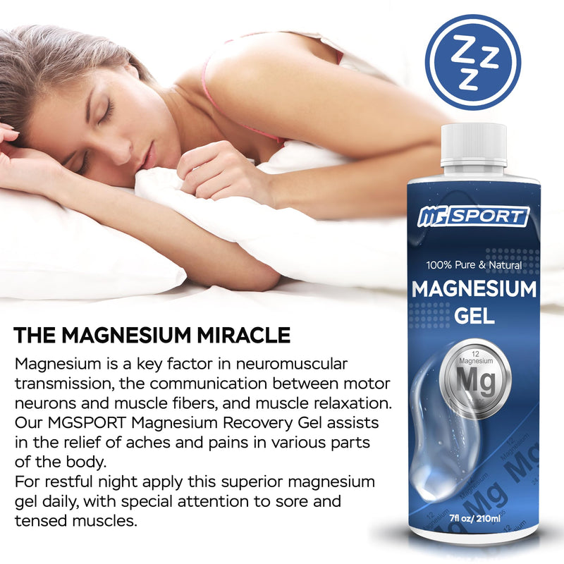 High Absorption Magnesium Gel for Leg Cramps - Muscle Recovery Gel from The Dead Sea for Sore Muscles - Less Itch & Less Sting Than Magnesium Oil - BeesActive Australia