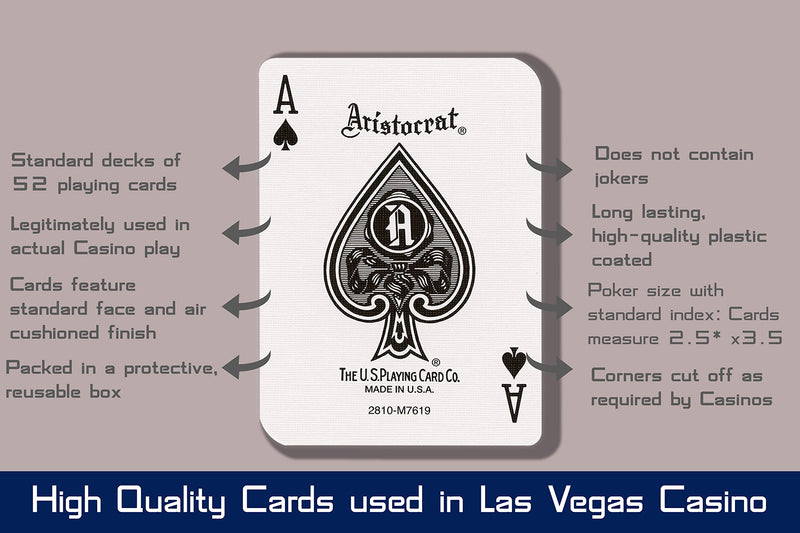 JUSTMIKEO 2 Random Las Vegas Casino Used Playing Cards Deck - BeesActive Australia