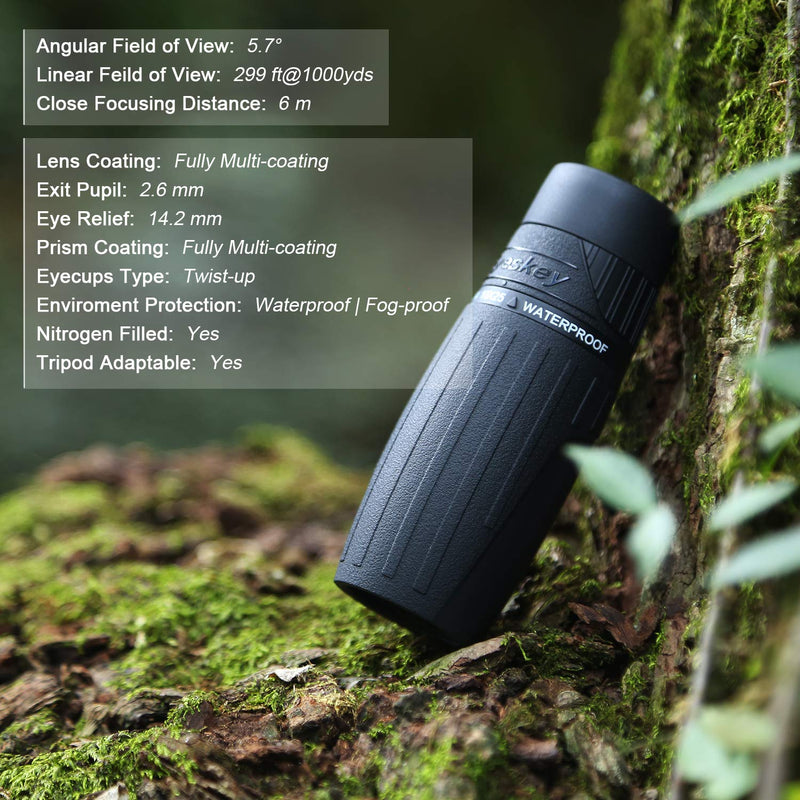 Eyeskey High-end 10X25 Pocket Monocular Telescopes Compact Grip Scope - Brighter & Clearer Vision - Fully Waterproof & Fog-Proof - Lightweight Scopes for Bird Watching - BeesActive Australia