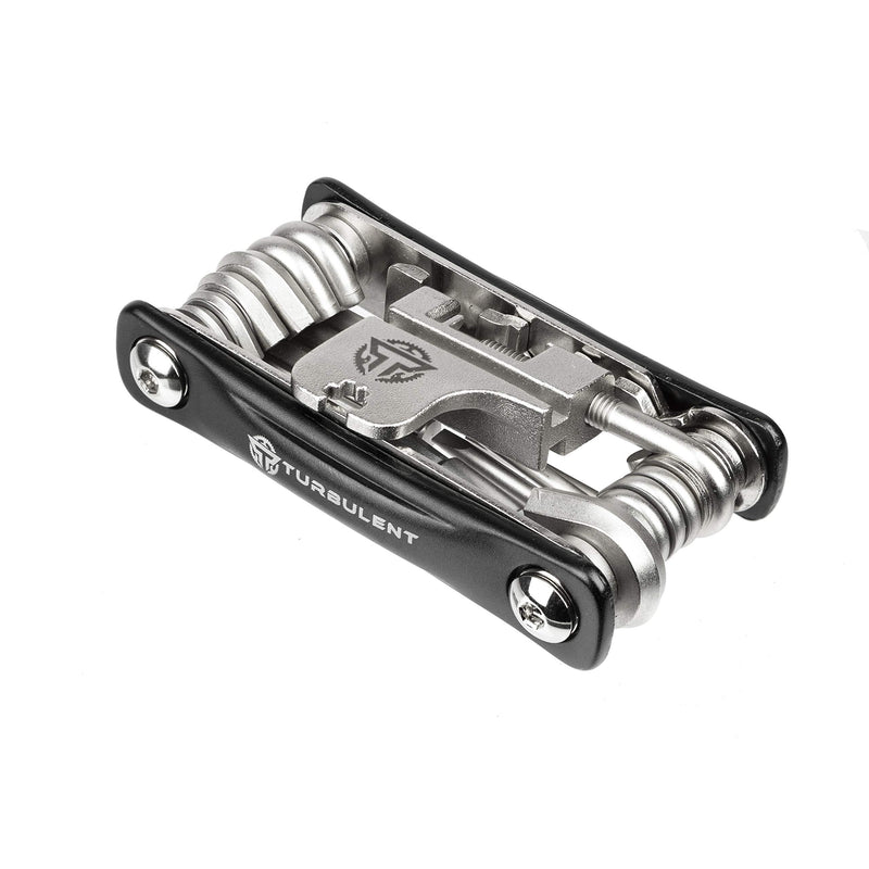 Turbulent Universal Bike Multitool - The Ultimate 23 in 1 Portable Sized Tool Kit with Chain Breaker, Allen Keys, Spoke Tool and More - Heavy Duty Multi Function Bicycle Repair Tools - BeesActive Australia