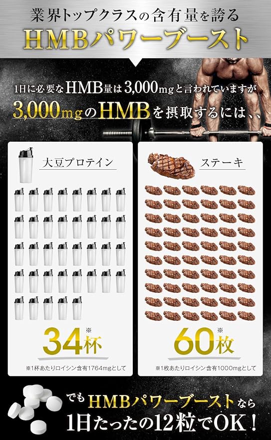 HMB Power Boost HMB SUPPLEMENT 360 Tablets 1 Bag 90,000 mg - BeesActive Australia
