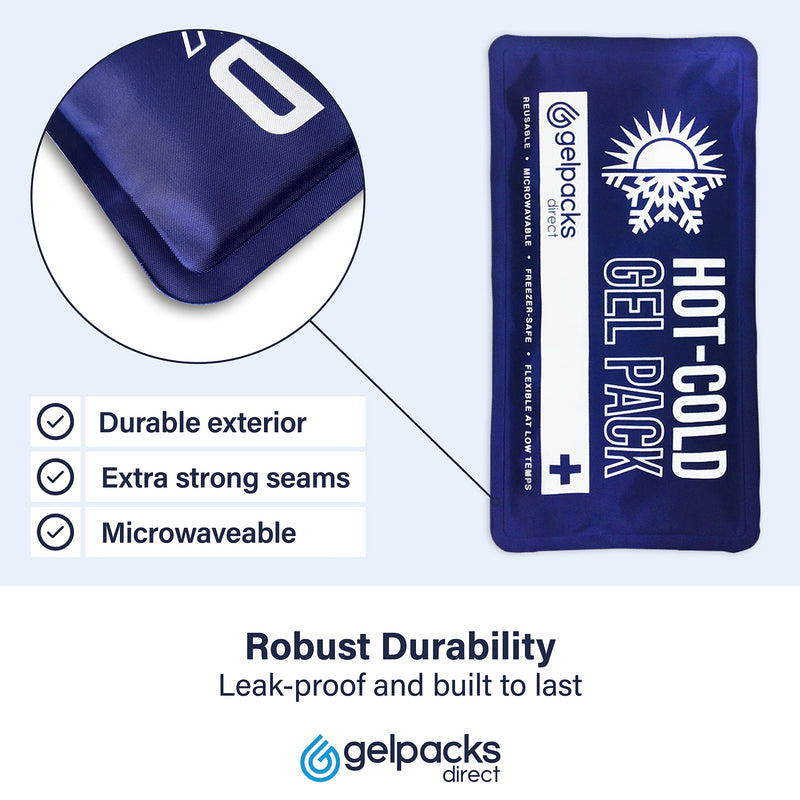 GPD 3in1 Gel Ice Pack for Sports Injuries, Reusable Heat Pack, Adjustable Cold Compress Wrap, Flexible Hot Cold Packs for Muscle Pain, Sciatica Pain Relief - All Body, Multi-Purpose (Gelpacks Direct) Medium (Single Pack) - BeesActive Australia