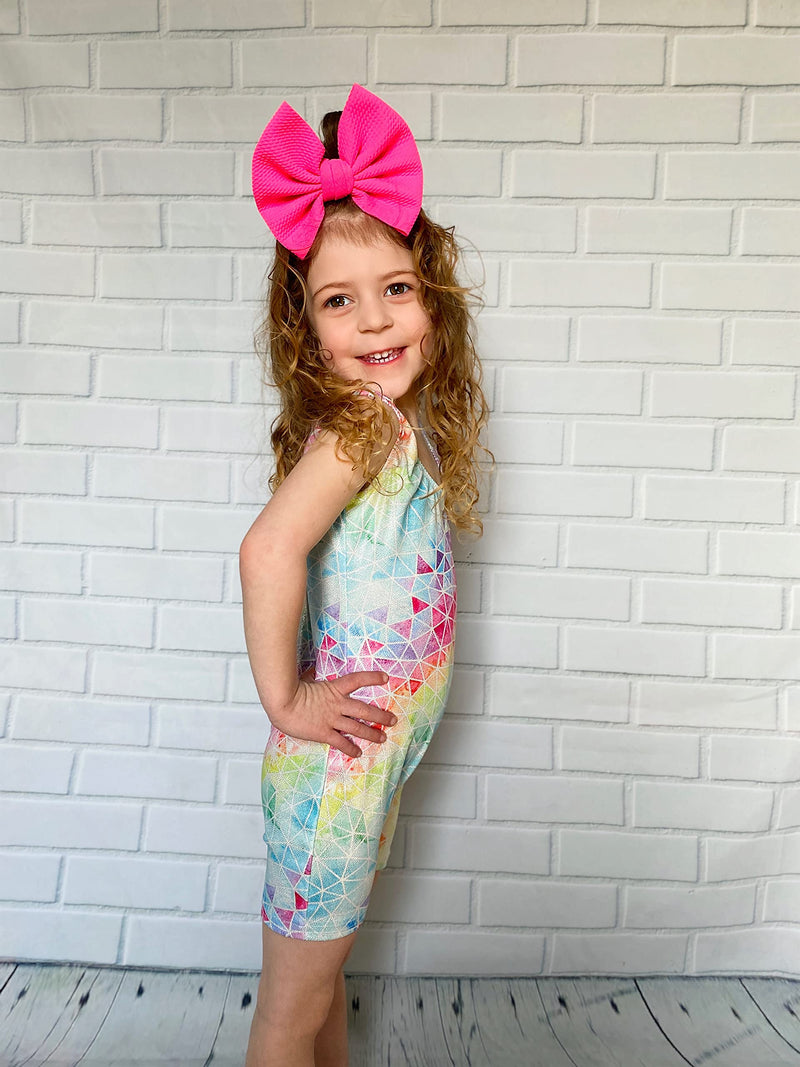 TUONROAD Girls Gymnastics Leotards Toddler Unitard Biketard Clothes Cute Kid Tumbling Dance Outfit 2-10T A-diamond 2-3T - BeesActive Australia
