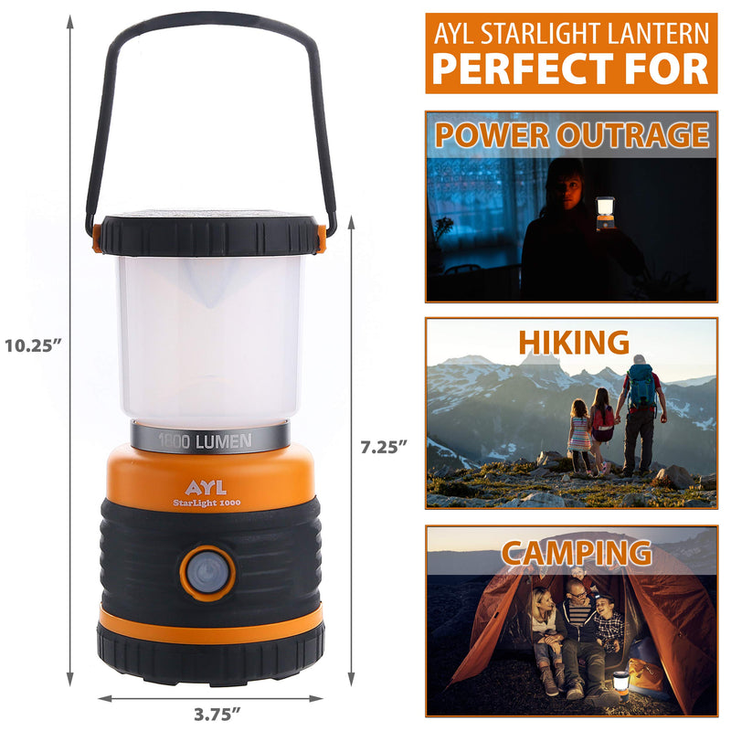 LED Camping Lantern Rechargeable, 1800LM, 4 Light Modes, 4400mAh Power Bank, IP44 Waterproof, Perfect Lantern Flashlight for Hurricane, Emergency, Power Outages, Home and More, USB Cable Included - BeesActive Australia