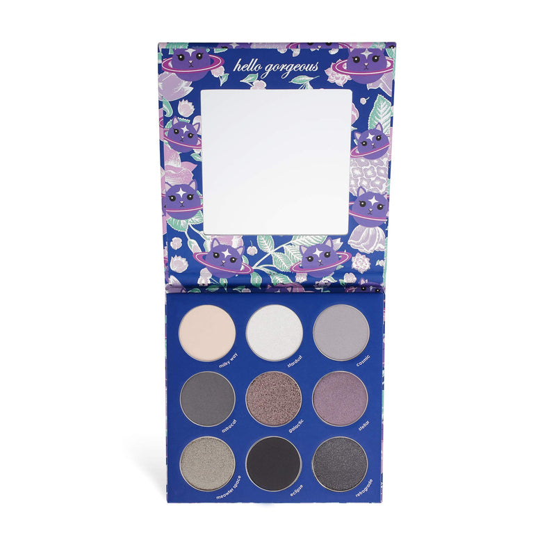 Winky Lux Galaxy Kitten Eyeshadow Palette | Classic grey collection with Matte & Shimmer Finishes | Perfect for a Natural to Smoky Glam Look - BeesActive Australia