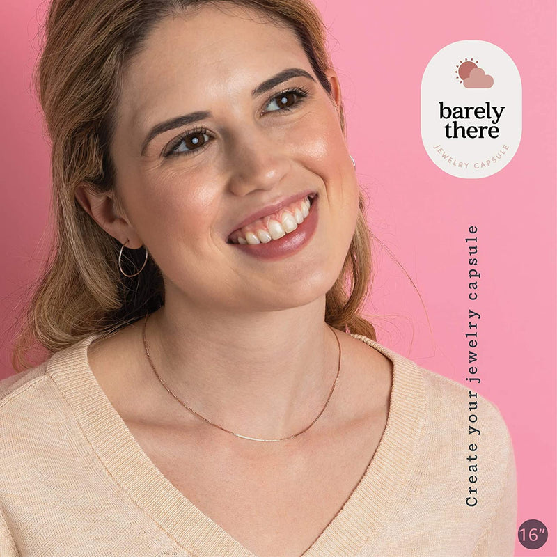 KEZEF 18k Gold over Sterling Silver 1mm Box Chain Necklace Made in Italy 36.0 Inches - BeesActive Australia