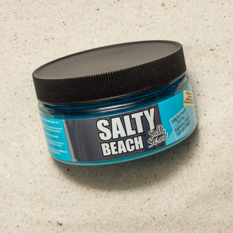 Selfie Tan'n Go Salty Beach Salt Scrub - Oil Free Exfoliating Full Body Scrub Salty But Sweet, Dead Sea Minerals & Algae Extract, 11.5 oz - BeesActive Australia