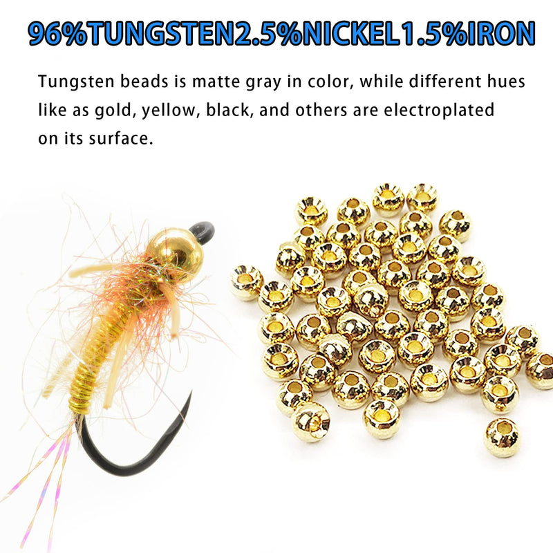 Think Fast Think Deep Aventik 50pc Tungsten Beads Round Ball Beads Fly Tying Materials 7 Colors / 5 Sizes Fly Fishing, Nymph Streamer Silver 2.0mm - BeesActive Australia