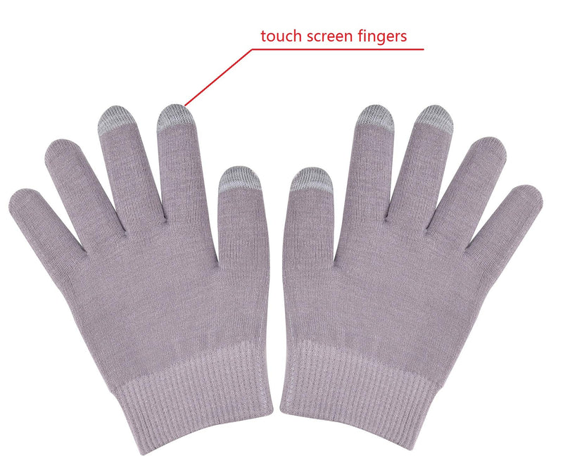DLOSN Large Gel Moisturizing Spa Gloves and Socks Repair and Heal Eczema Dry Skin Cracked Hand Feet Heel - BeesActive Australia