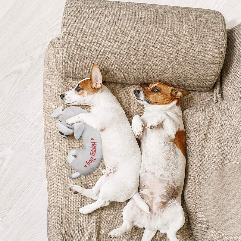 Dog Heartbeat Toy for Anxiety Relief, Calming Puppy Behavioral Training Aid Toy Puppy Dog Pals Toys Pet Companion Pillow Grey - BeesActive Australia