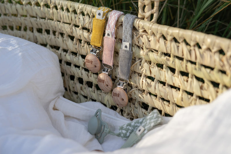 BIBS Paci Braid | Made in Denmark | Dark Oak/Vanilla | ONE Size - BeesActive Australia
