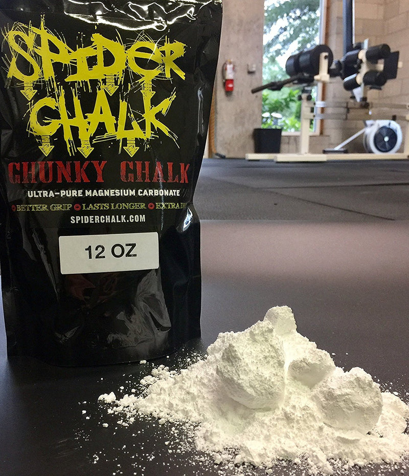 [AUSTRALIA] - Spider Chalk Chunky Chalk - A Mix Of Powder and Blocks, 12 oz. Bag - Extra Dry, Long-Lasting Grip - For Rock Climbing (Indoor & Outdoor), Bouldering, & Gym 