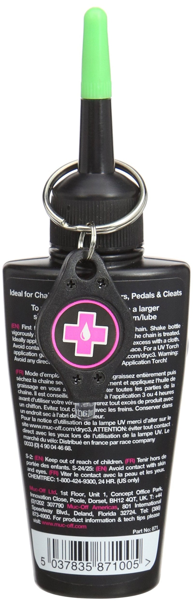 Muc Off C3 Ceramic Dry Chain Lube, 50 Milliliters - Premium Bike Chain Lubricant with UV Tracer Dye - Formulated for Dry and Dusty Weather Conditions - BeesActive Australia