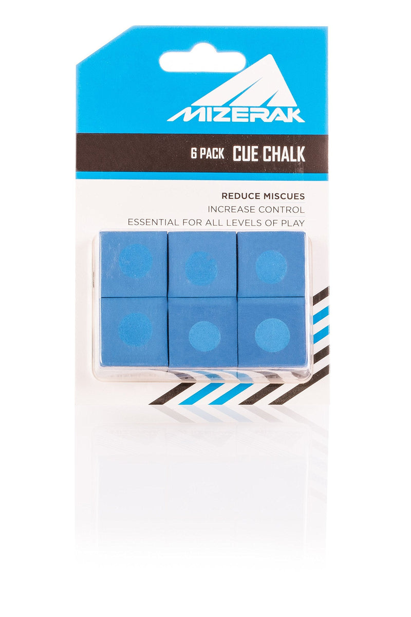 Mizerak Cue Chalk (6 Pack) blue , 0.90 x 3.10 x 4.70 inches - BeesActive Australia