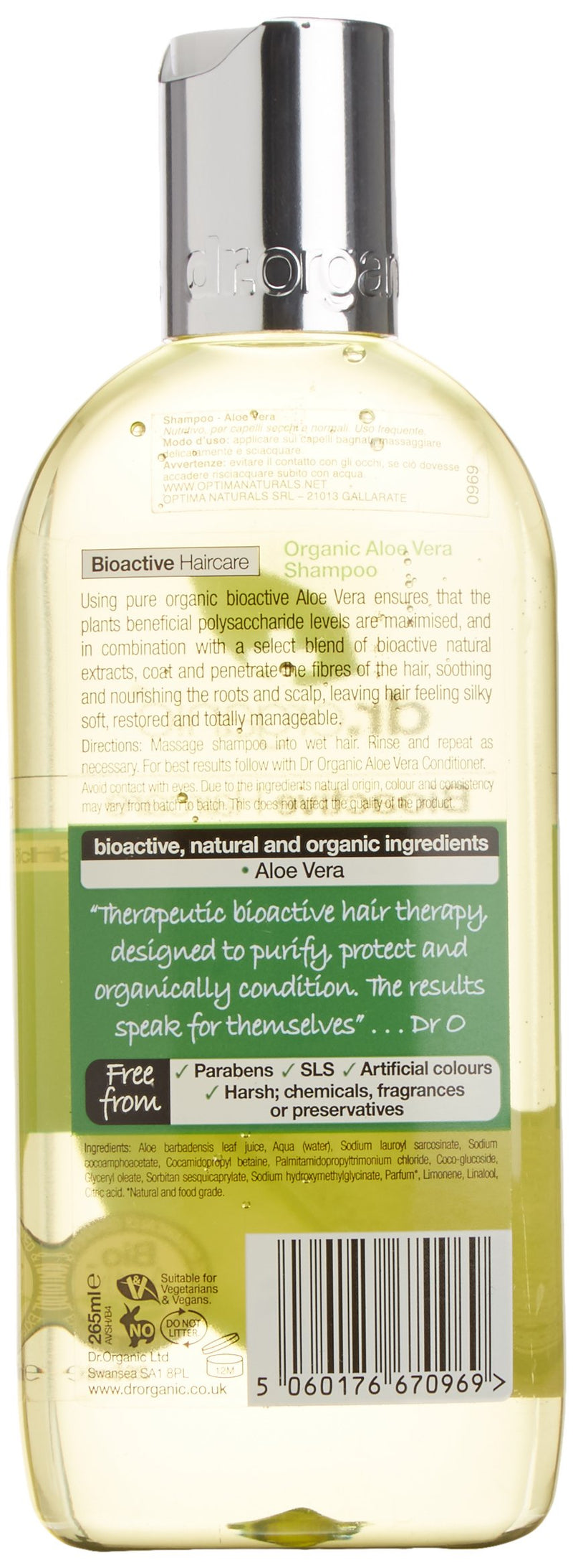 Organic Doctor Aloe Vera, Shampoo, 9 Fluid Ounce - BeesActive Australia