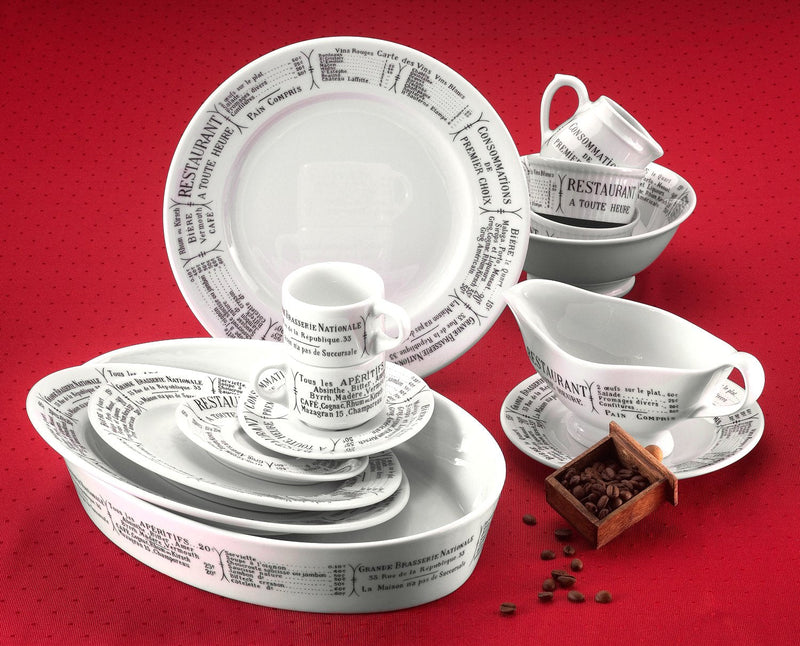 Pillivuyt Brasserie Butter and Jam Tray - BeesActive Australia
