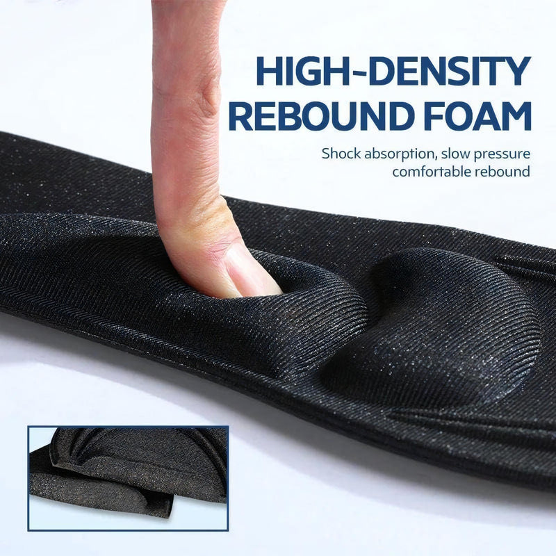 4D Orthotic Insoles - Soft Stress Relief 4D Memory Foam Insoles, Breathable Shoe Inserts Pads for Men Women - Orthotic High Arch Support for Massage, Plantar Fasciitis, Feet Heel Pain (Woman, Black) Woman - BeesActive Australia
