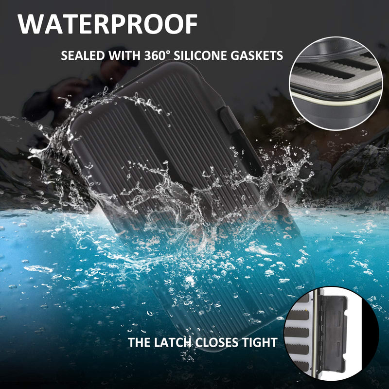 M MAXIMUMCATCH Maxcatch Waterproof Fly Box For Fly Fishing Streamer Flies Swing Leaf Center - BeesActive Australia