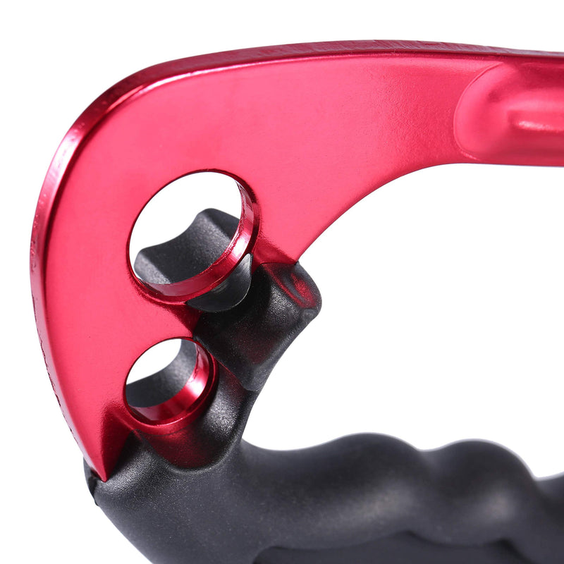 WILDKEN Climbing Hand Ascender Outdoor Mountaineering Tree Arborist Climbing Rappelling Equip Hand Ascender for 8-12MM Rope Left Right Hand Ascender Red 2 - Left - BeesActive Australia
