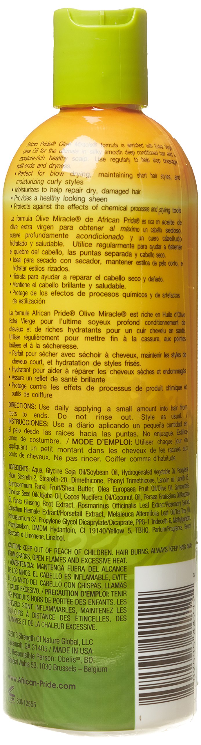 African Pride Olive Miracle Moisturizer Lotion 12 oz 12 Fl Oz (Pack of 1) - BeesActive Australia