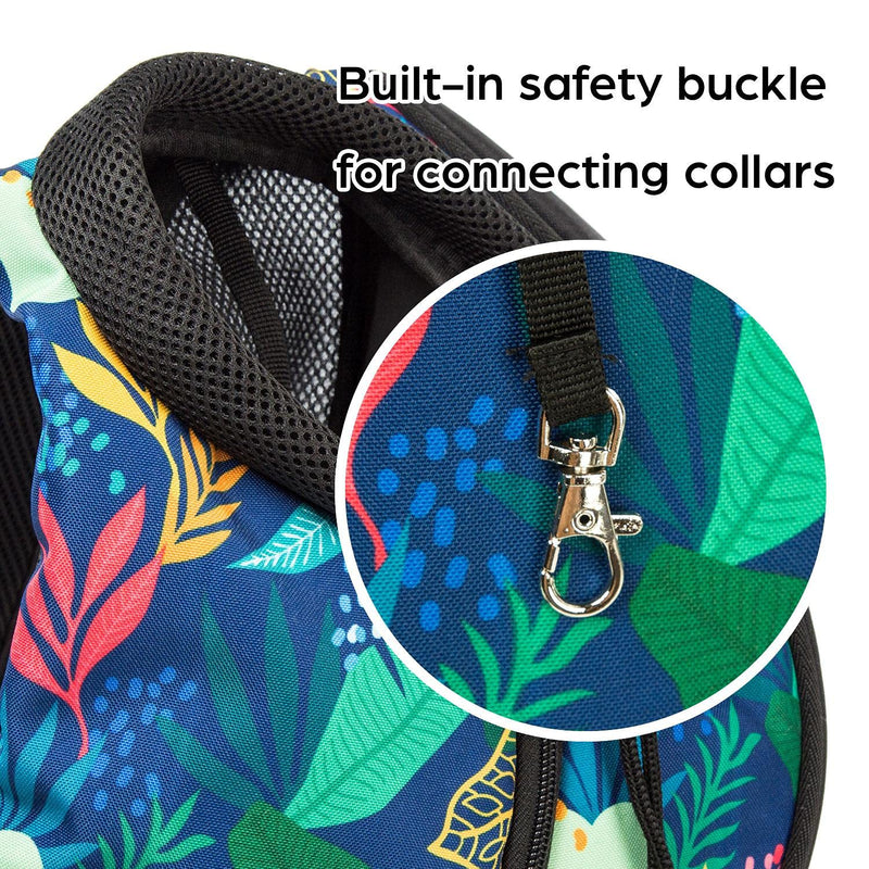 Pet Dog Sling Carrier Breathable Mesh Sling Bag Safe Hands Free Adjustable Dog Satchel for Small Dogs Cats to Outdoor Travel Large Rainforest - BeesActive Australia
