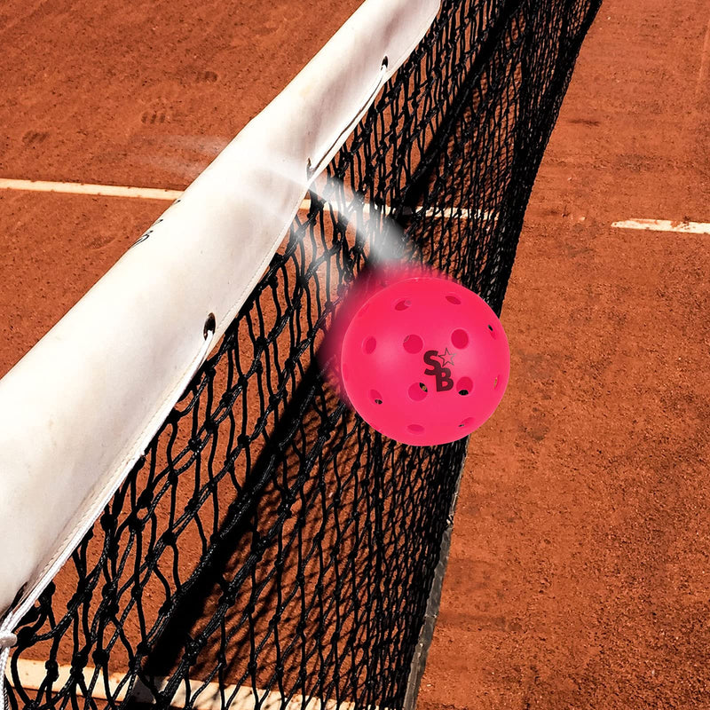 Pickle Balls 12 Pack | Pickleball Balls Outdoor | Pickle Balls | Supra-40 Outdoor Pickleball | Pending Approved for Tournament Play | Neon Pink | Hard Bounce - BeesActive Australia