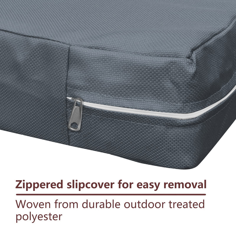 ANANMEI Dog Bed Cover for Small, Medium and Large Dogs Waterproof Dog Bed Cover with Zipper and Carry Handle Washable Pet Bed Protectors, Cover Only 36" L × 27" W × 3" H Grey - BeesActive Australia