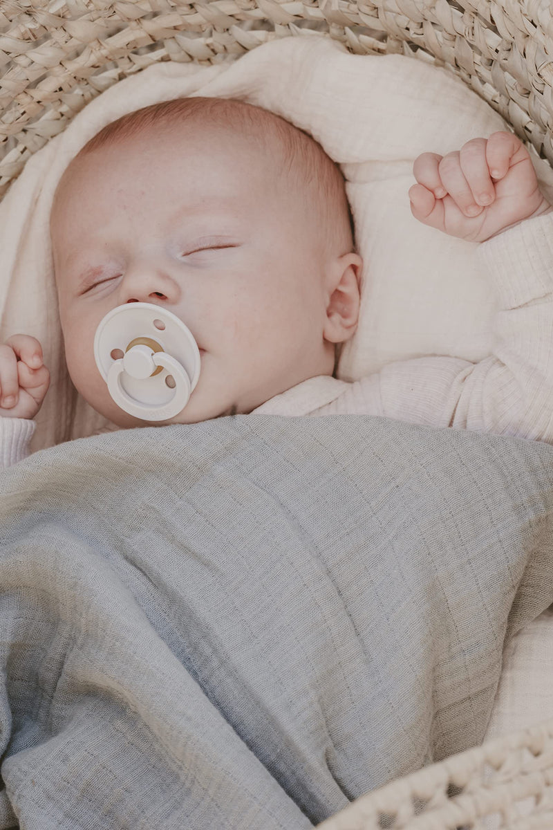 BIBS Pacifiers | Natural Rubber Baby Pacifier | Set of 2 BPA-Free Soothers | Made in Denmark | Hunter Green/Dark Oak | Size 0-6 Months - BeesActive Australia