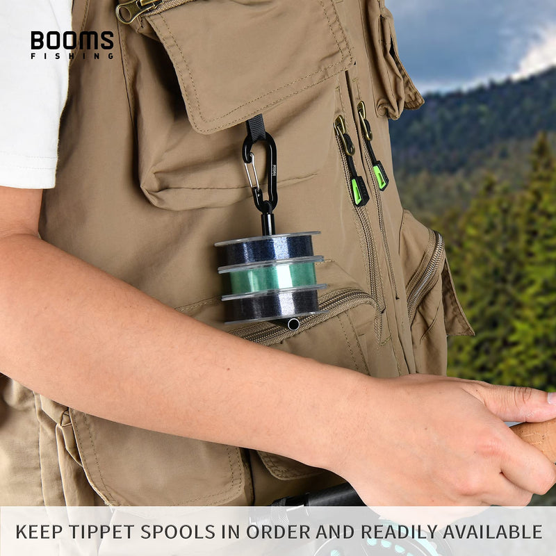 Booms Fishing SH1 Fly Fishing Tippet Spool Holder 2 Pack Black 2pcs - BeesActive Australia