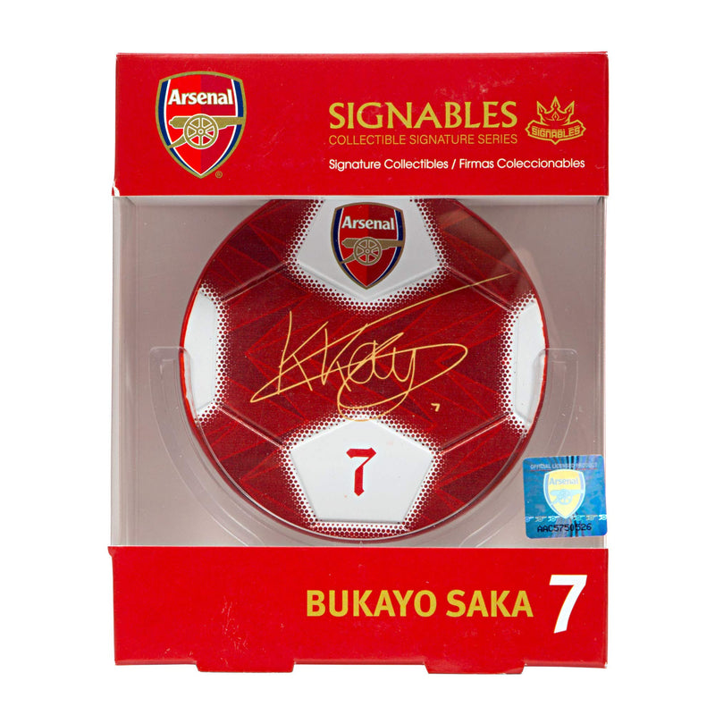 Arsenal F.C.:Signables Signature Series (Facsimile Signed) Soccer Signable with Player Info - Official Collectors Item 4 inch Bukayo Saka - BeesActive Australia