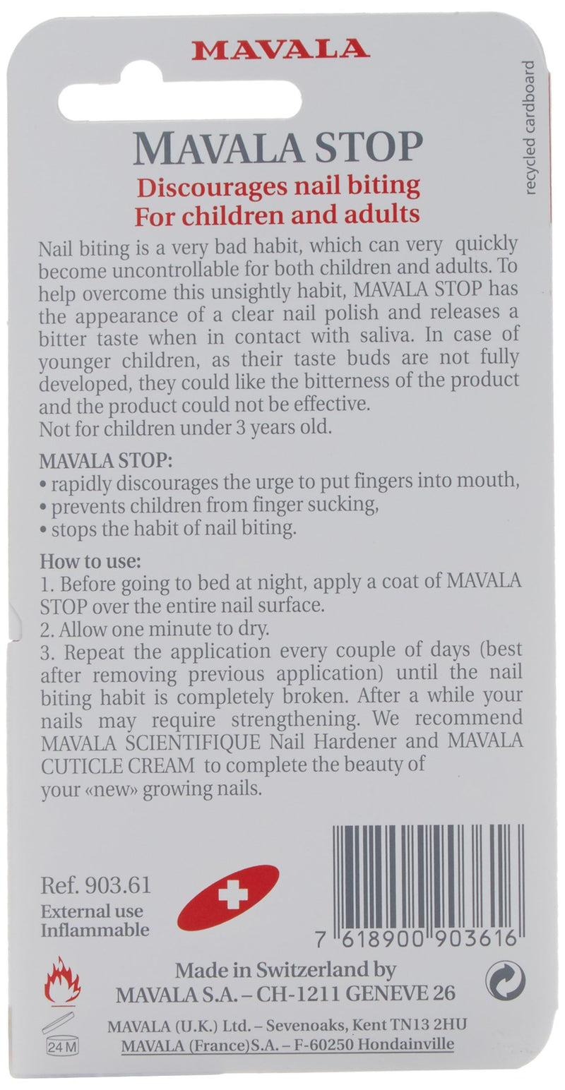 Mavala Stop Deterrent Nail Polish Treatment | Nail Care to Help Stop Putting Fingers In Your Mouth | For Ages 3+ | 0.17 oz - BeesActive Australia